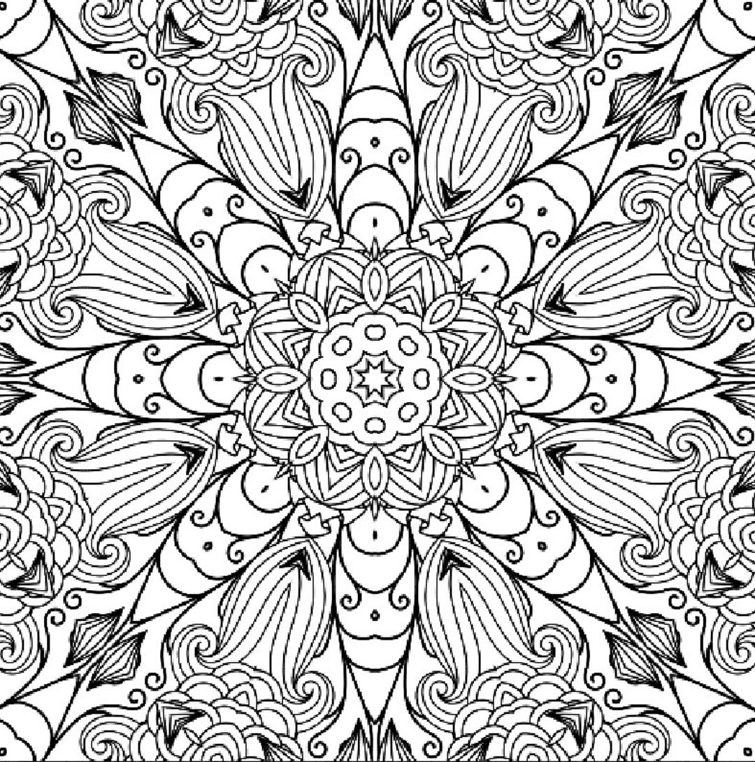 Adult Coloring Pages Option 2 [digital Download] - Etsy