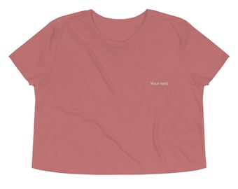 Custom Embroidered Crop Tee