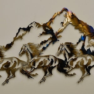 Running Horses Scene