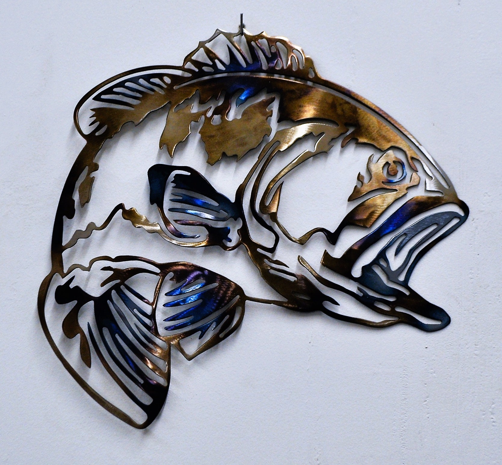 Largemouth Bass Fish Scale Pattern, Digital Print file.
