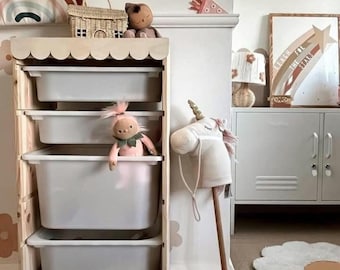 DIY Scallop Decorative Trim for Trofast | Wooden Moulding Trim