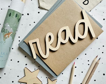 Wooden Read Wall Sign | Playroom Wall Art