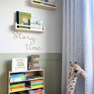 Story Time Kids Room Wooden Wall Quote | Story Time Wall Art