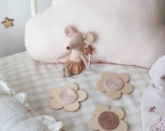 Wooden Flower Wall Decorations | Customisable | UK