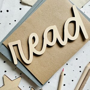 Wooden Read Sign | Read Reading Nook Wall Decor | Playroom Wall Art ...