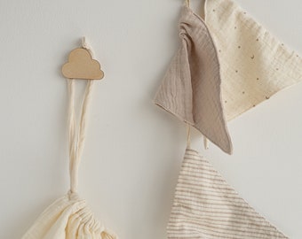 Wooden Cloud Wall Hooks | Nursery Wall Hooks