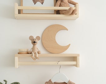 Wooden Moon Nursery Wall Décor |  Nursery Wall Art | New Baby Gift