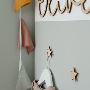 Wooden Star Wall Hook | Wooden Wall Hook | Nursery Wall Hook