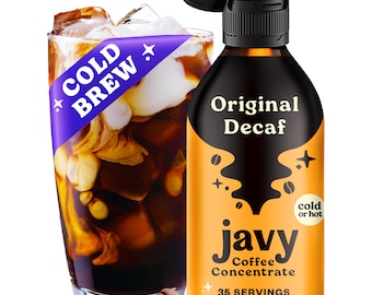 Javy Coffee Cold Brew Decaf Concentrate 35X, Artisan Roasted, Liquid Coffee Concentrate, Unsweetened Iced Coffee & Cold-Brew