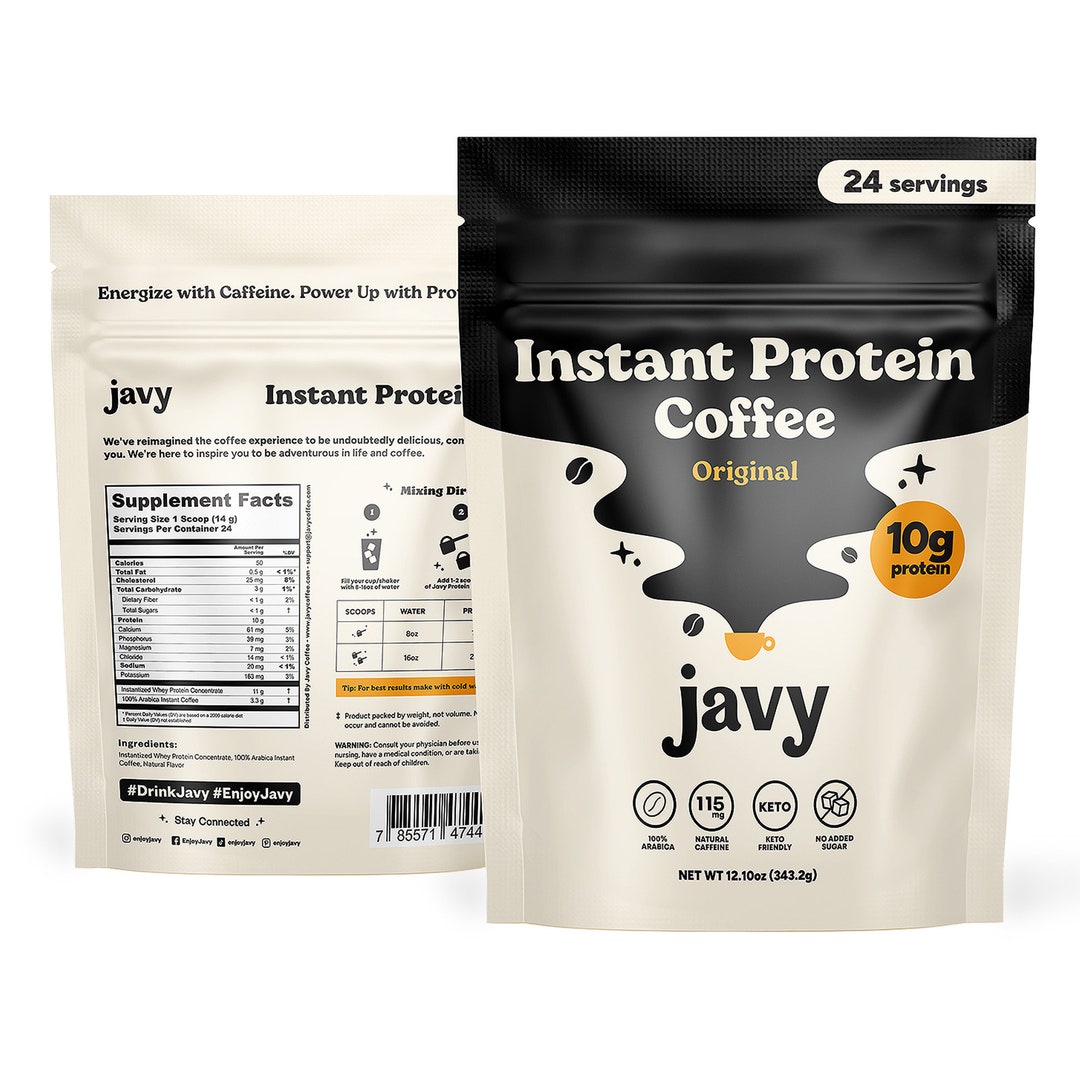 Where To Buy Javy Protein Coffee Javy Instant Coffee High Protein Powder Iced Coffee Protein - Etsy
