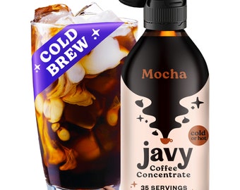 Javy Kaffeemokka-konzentrat 35X, Instant Kaffeegetränke, Kaltgebrüht, Reinigungsmittelkonzentrat, Hot & Iced Instant Kaffee, 6 Unze. Flasche