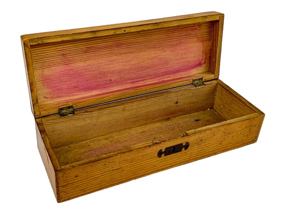 Oak Victorian glove / jewellery / sewing storage … - image 2