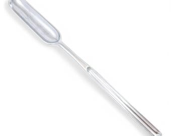 Cuchara para calabacín antigua de plata esterlina de Jorge II, georgiana, James Wilks, 1746