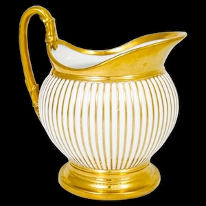 Antique 1830’s French Empire Old Paris porcelain large gilded milk jug / carafe, Jean-Pierre Feuillet