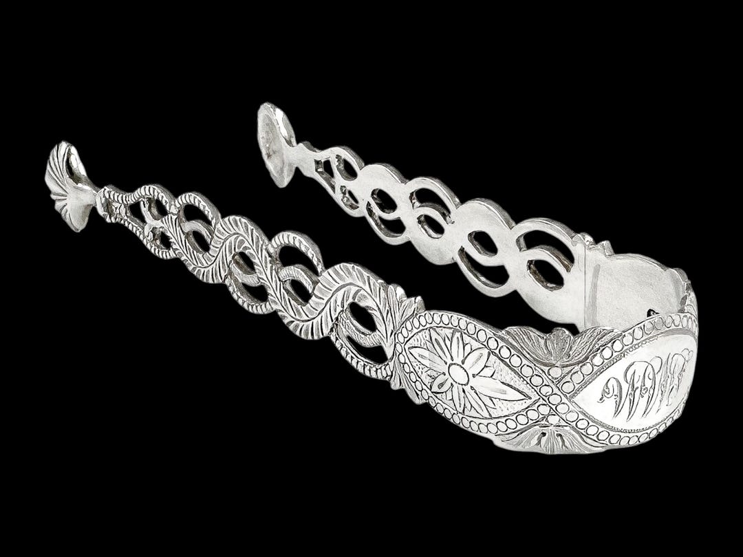 ヴィクトリア朝時代のスターリングシルバーの大型シュガートング