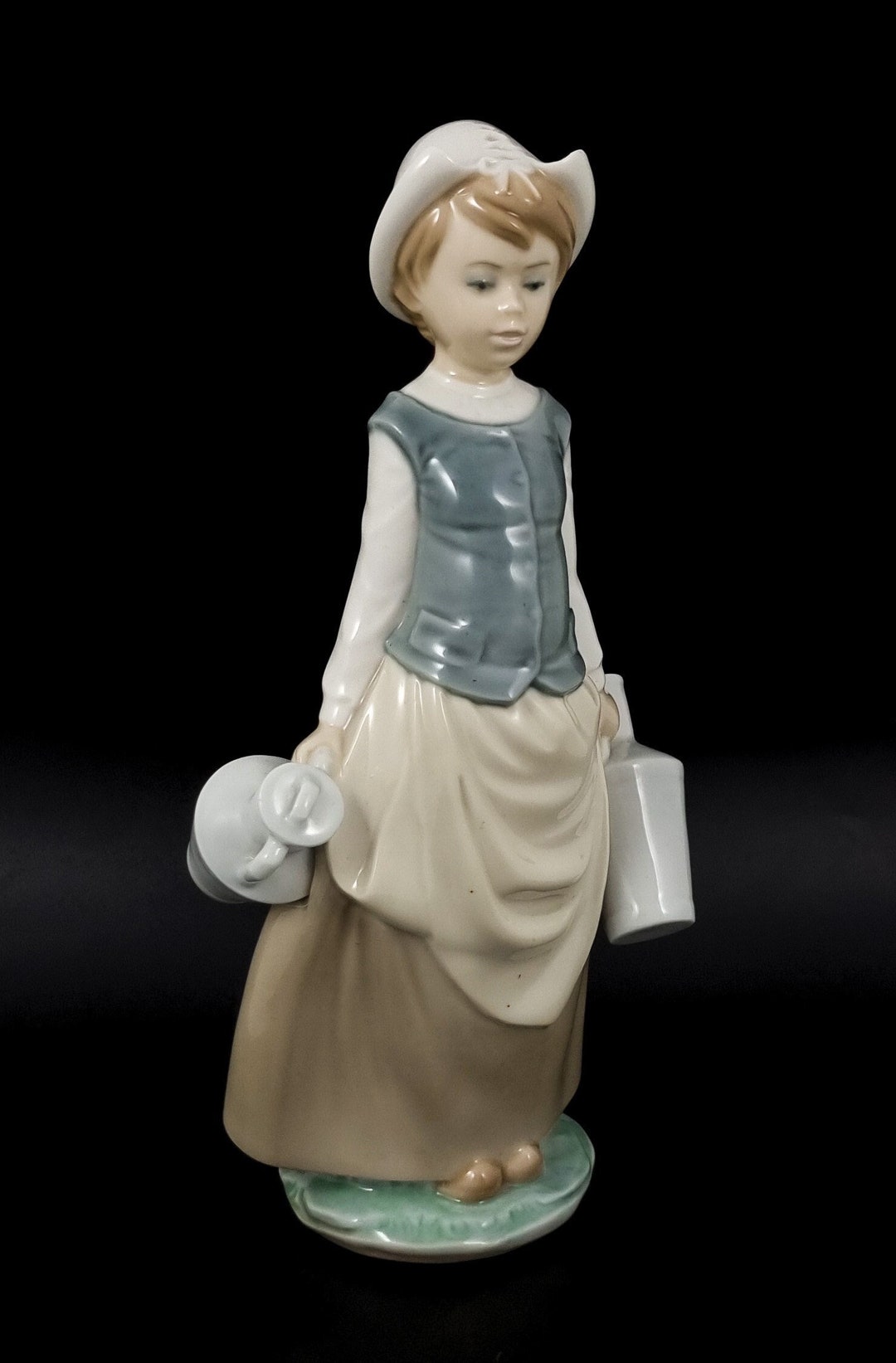 Lladro Porcelain Milkmaid Figurine lecherita Gallarda Model 4939 Etsy