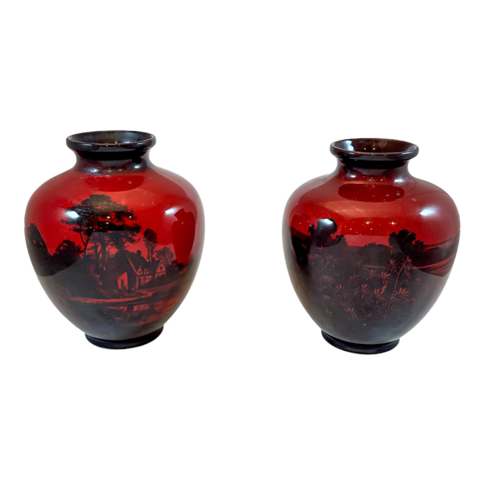 Royal Doulton Flambe Vase - Etsy