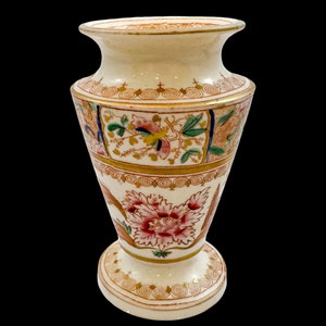 Antieke 19e eeuwse George III Spode porseleinen Imari urnvormige miniatuur morsvaas / luciferpot