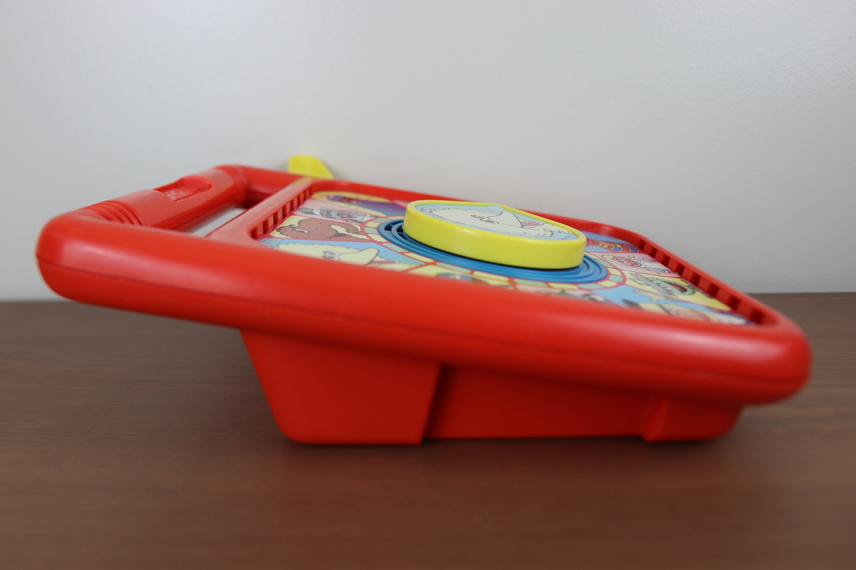 Vintage 1989 Playskool Usamade Sesame Street Spinning Wheel Toy in