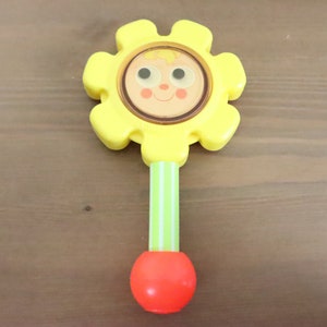 Classic Vintage 1973 Made In USA Fisher Price "Flower Rattle" in Excellent Condition