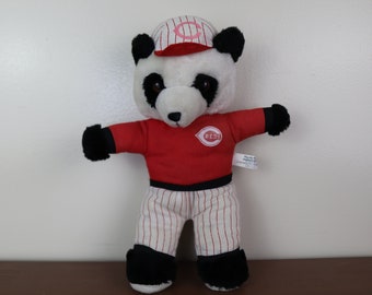 Rare Vintage 1980s Cincinnati Reds Official MLB Plush Bear