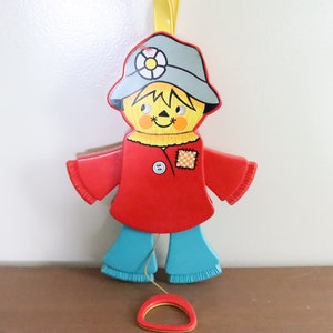 Zabawka Fisher Price Scarecrow Jumping Jack z 1978 r. w doskonałym stanie + bardzo czysta
