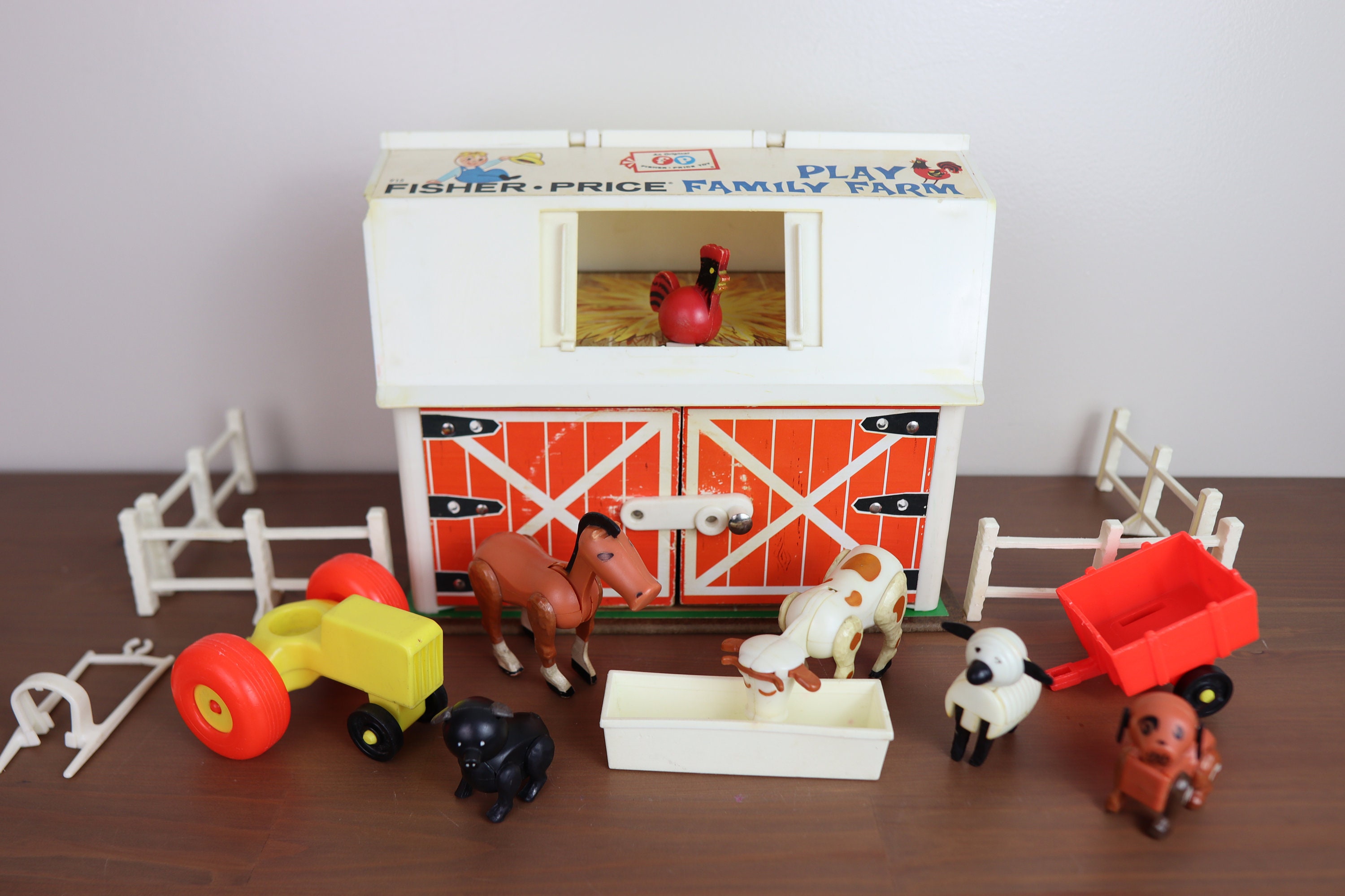 Fisher Price Vintage Farm Set - Etsy Fisher Price Vintage Farm Set - Etsy