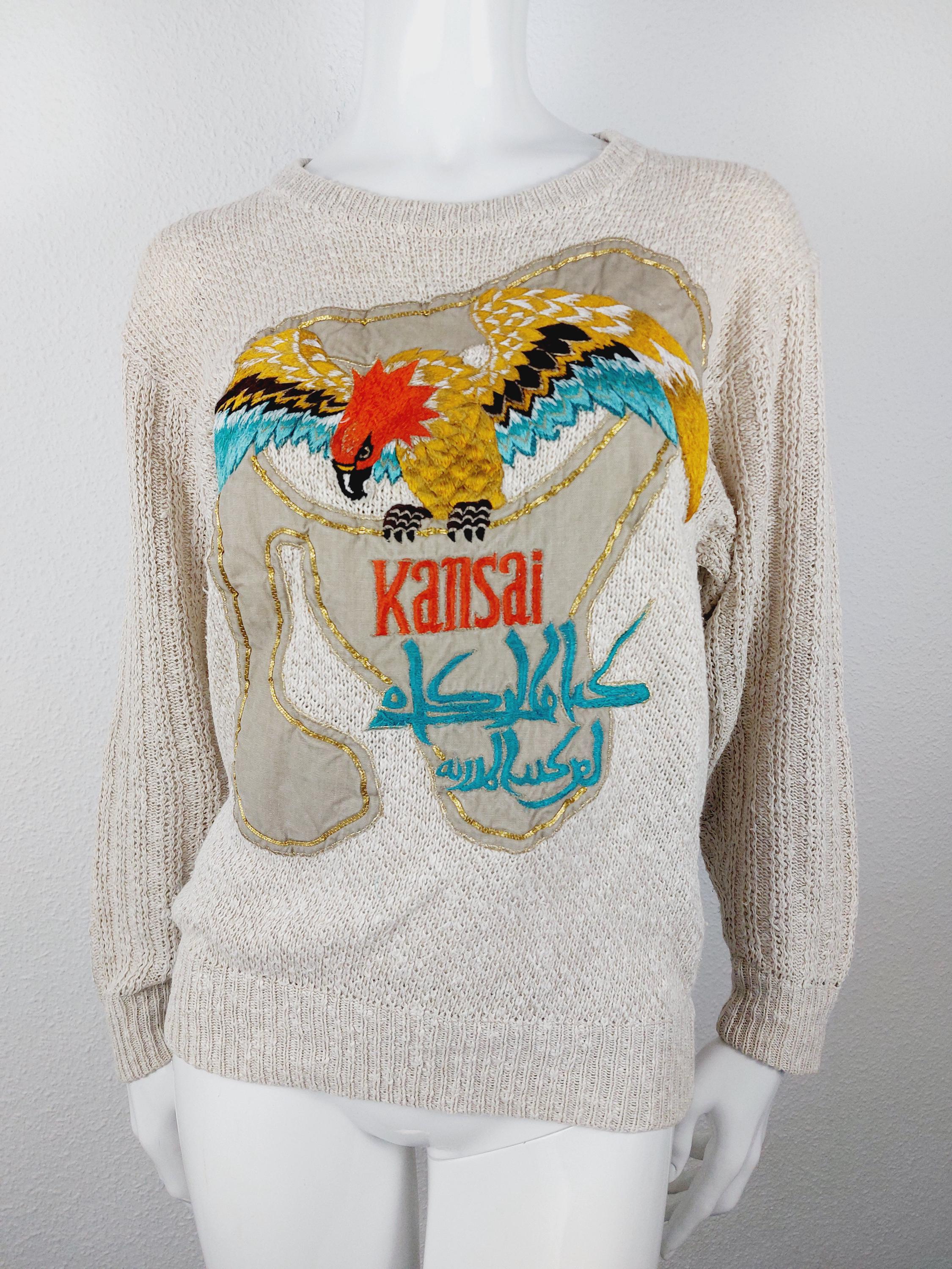 Kansai Yamamoto Vintage Japanese Chinese Eagle Hawk Arabic Kansai Yamamoto Vintage Japanese Chinese Eagle Hawk Arabic