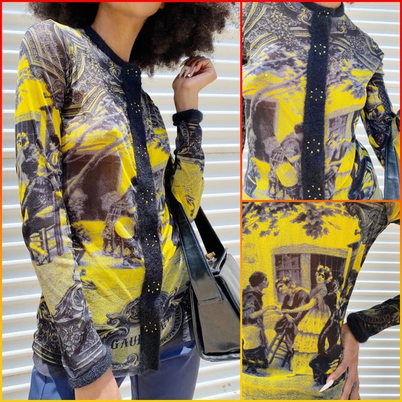 Vintage top Jean Paul Gaultier yellow - Gem