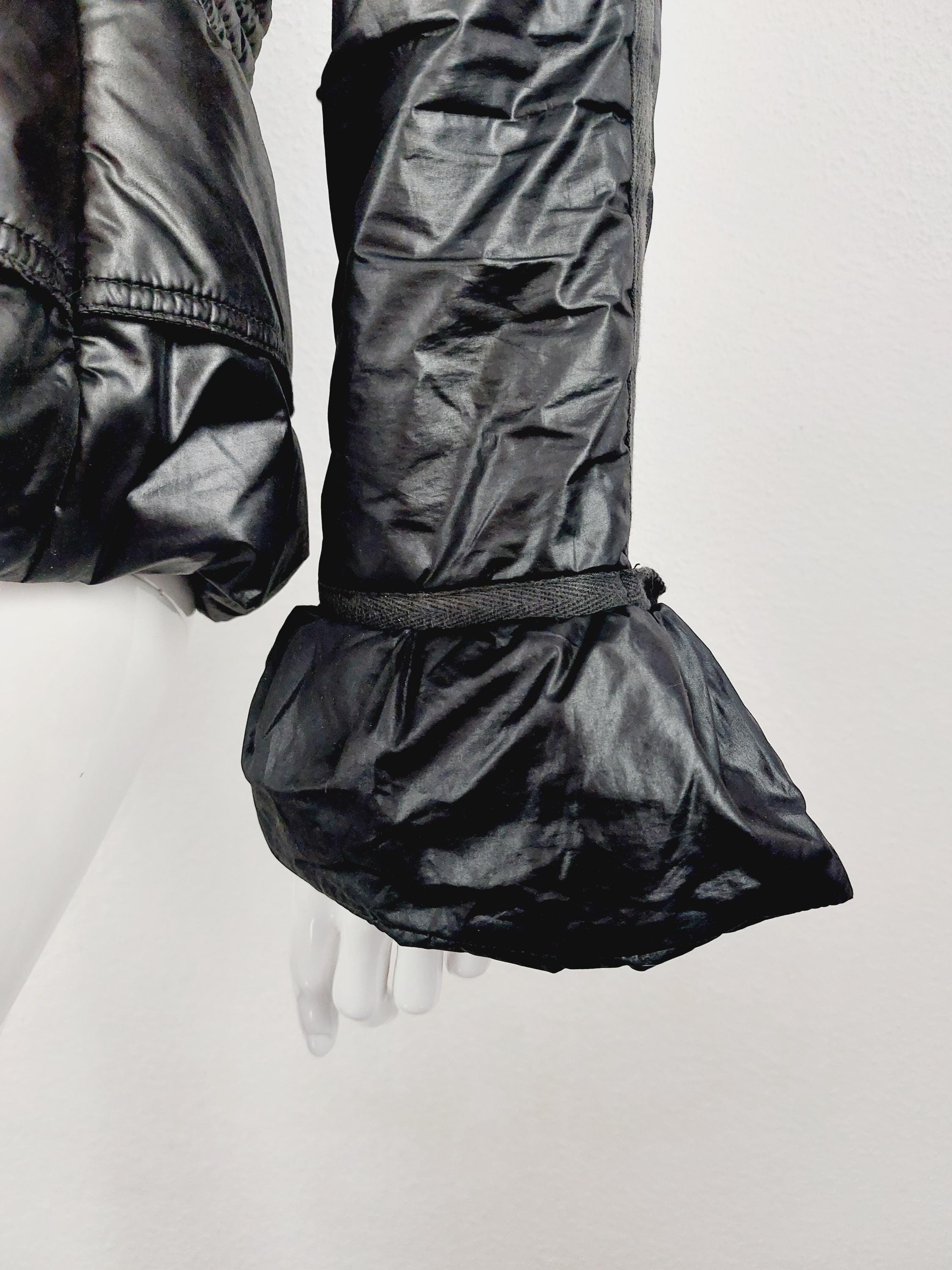 Roberto Cavalli Black Bondage Strap BDSM Tactical Goose Feather