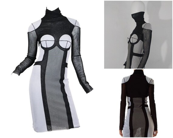 Jean Paul GAULTIER ボールチェーン　アシンメトリー　ブラウス Jean Paul GAULTIER ボールチェーン アシンメトリー ブラウス