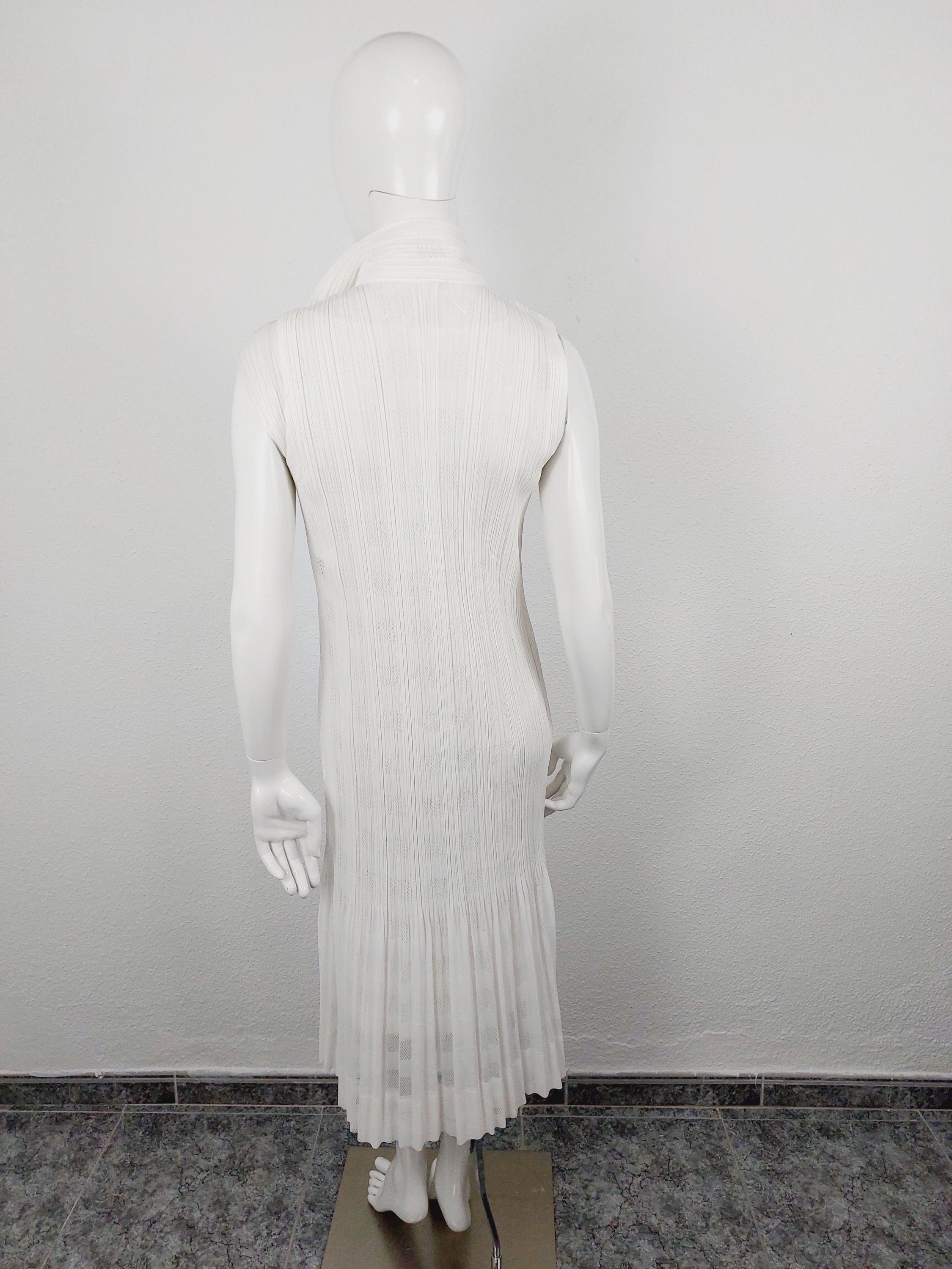 Issey Miyake Pleats Please White Wedding Pleated Japan Knit