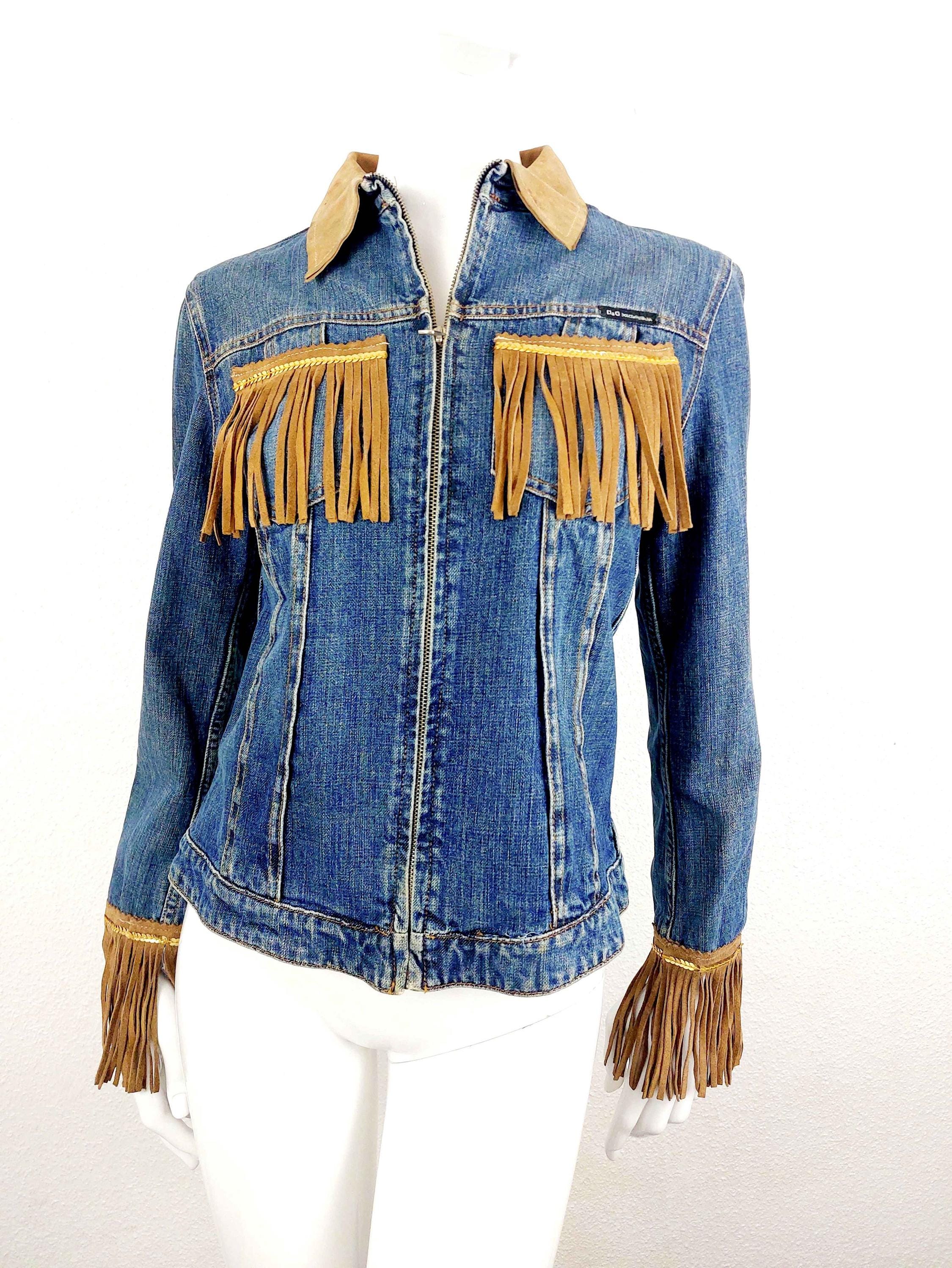 D&GDOLCHE&GABBANAROSSOピーコートmade in italy Vintage Dolce and Gabbana D&G Women Blue Lace up Leather Trims