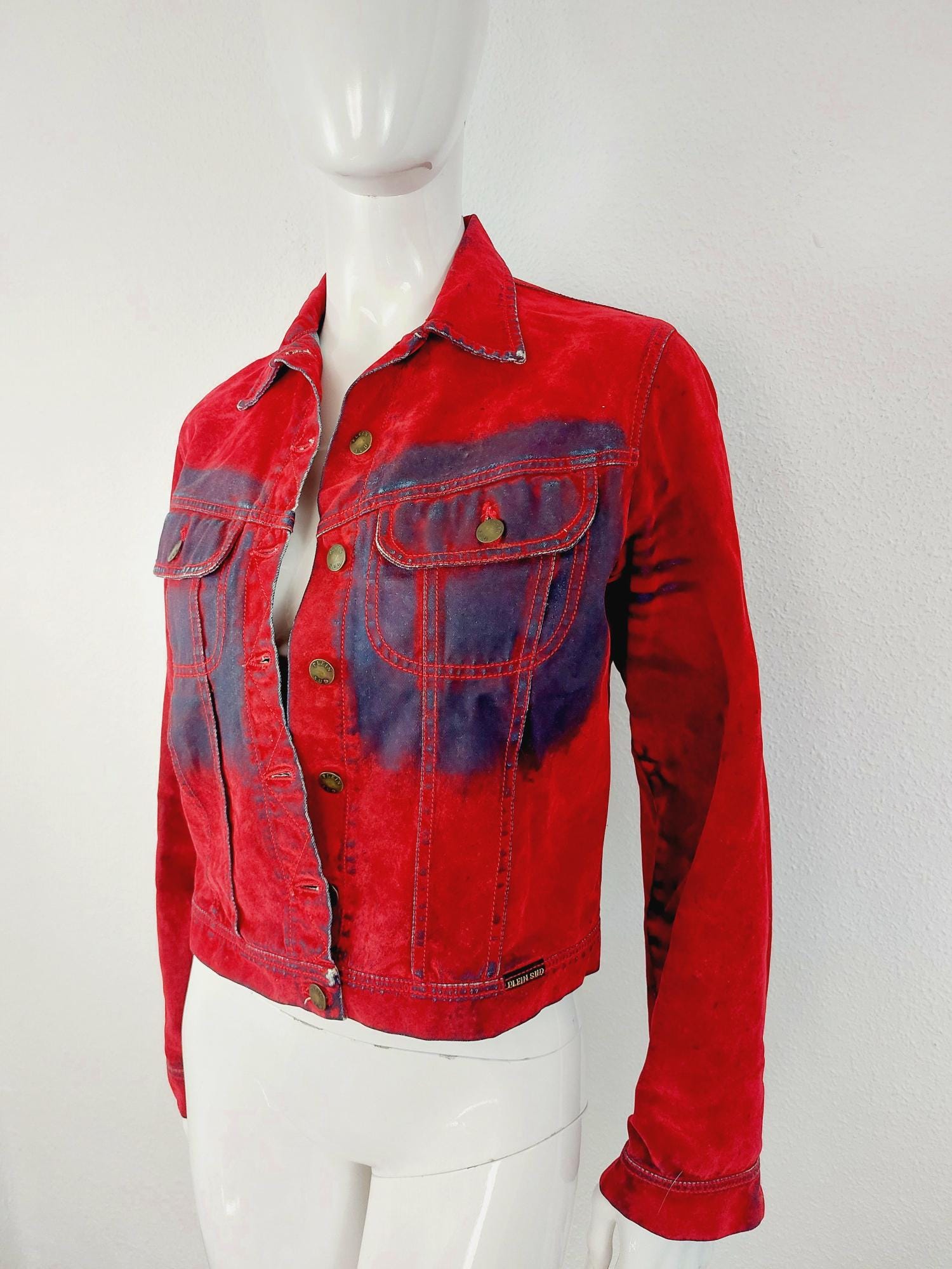 【希少】FAYCAL AMOR Y2K PLEIN SUD レザージャケット Faycal Amor Plein Sud Vintage Lace Up Leather Jacket