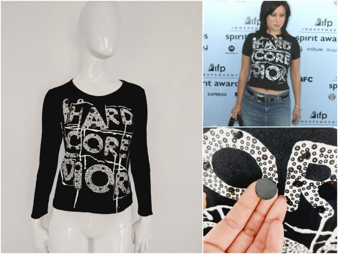 Christian Dior Tシャツ Christian Dior Couture T-Shirt, Relaxed Fit White Distressed