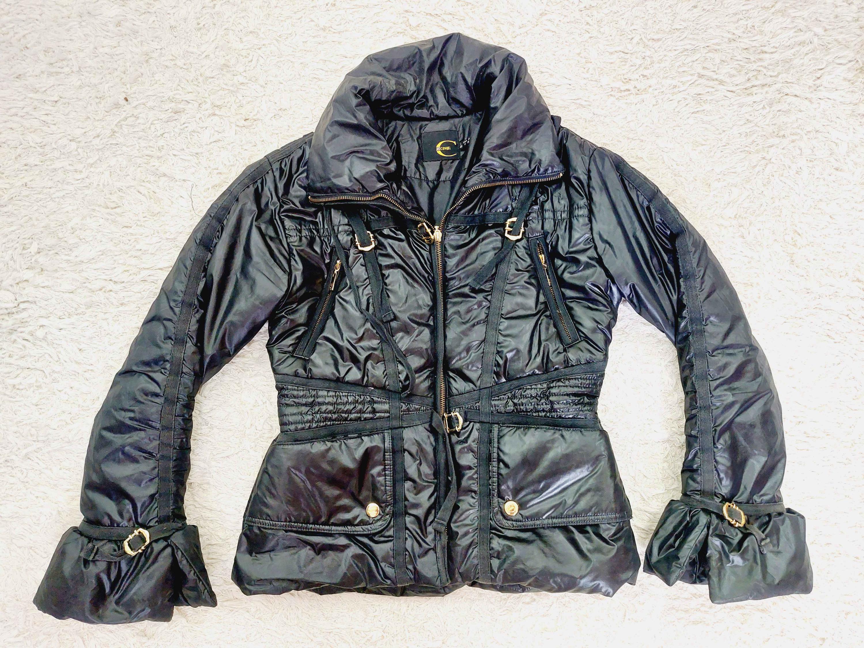 Roberto Cavalli Black Bondage Strap BDSM Tactical Goose Feather
