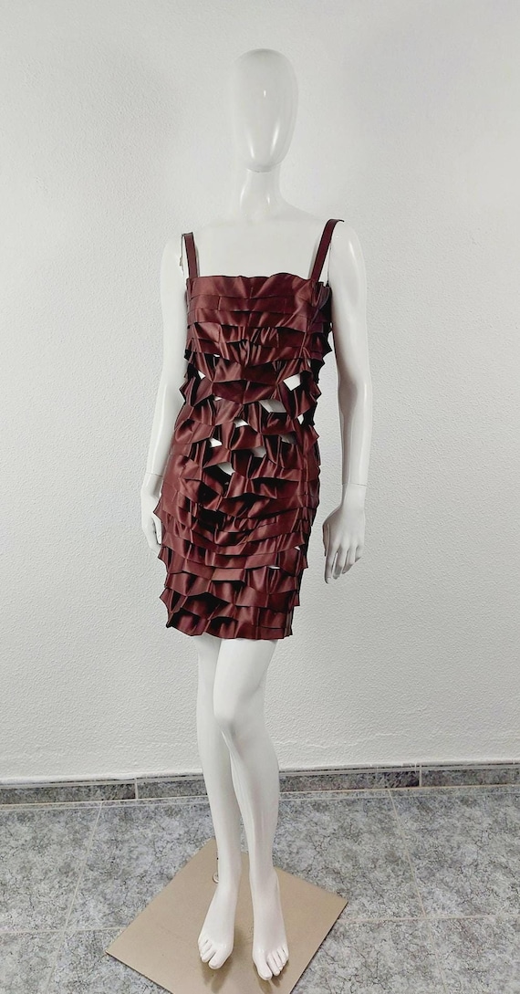 issey miyake brown dress Issey Miyake Pleats Please New Colorful Basics Dress Brown main image 0