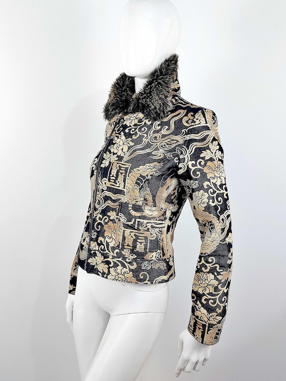 Archive 80s 90s Y2K Kenzo Jeans Japanese Asian Dragon Print Denim 