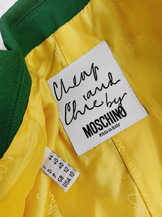 Moschino Cheap and Chic White Black Polka Dot Dotted Flared