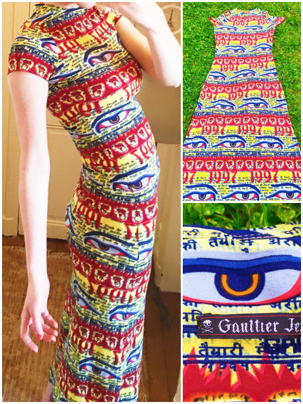 Jean Paul Gaultier JPG Tibet Tibetan 1997 Buddha Eyes Jean Paul Gaultier JPG Tibet Tibetan 1997 Buddha Eyes
