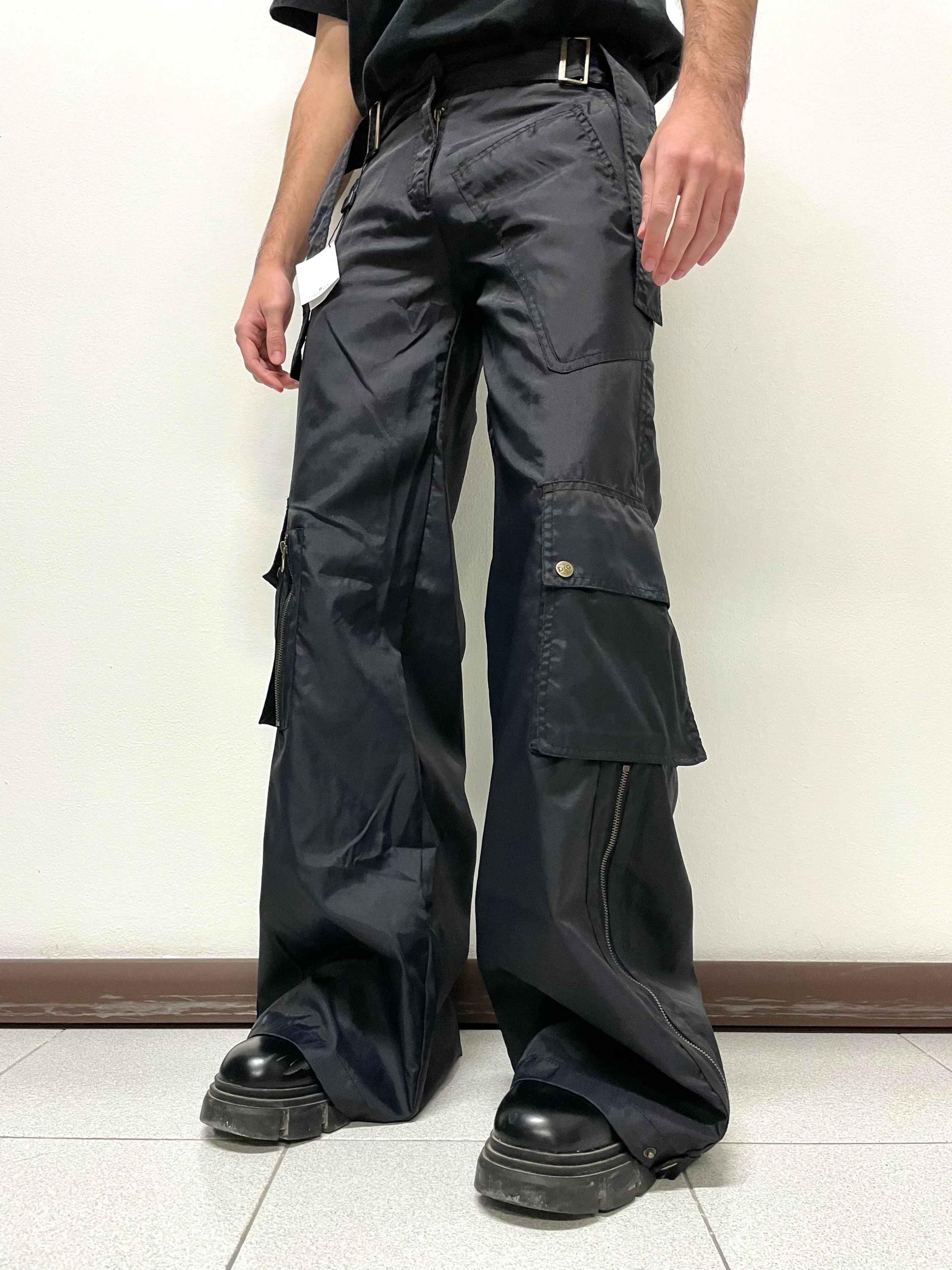 Dolce and Gabbana D&G 2000s Y2K Wide-leg Trousers Tactical Cargo