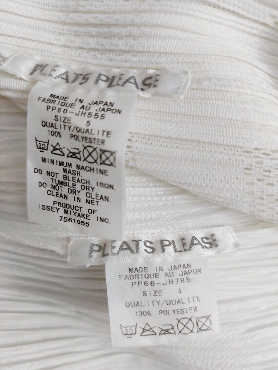 Issey Miyake Pleats Please White Wedding Pleated Japan Knit