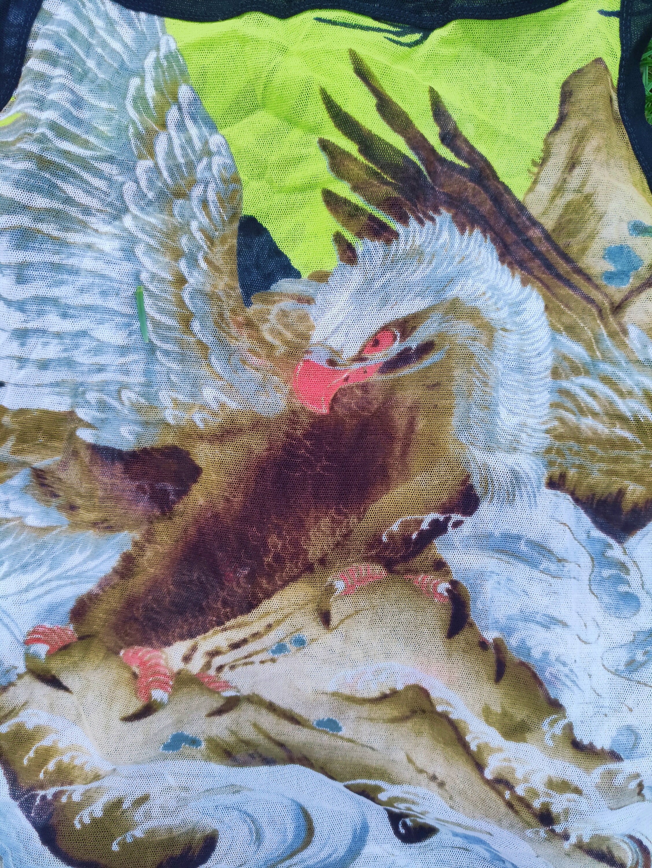 Jean Paul Gaultier Vintage Japanese Golden Eagle Hawk Koi Jean Paul Gaultier Vintage Japanese Golden Eagle Hawk Koi