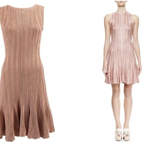 Alexander Mcqueen Women's Sleeveless Ruffled Champagne Rose Gold Metallic Shiny Sparkling Vintage 90's Runway Cocktail Dress - Etsy Alexander Mcqueen Women's Sleeveless Ruffled Champagne Rose Gold Metallic Shiny Sparkling Vintage 90's Runway Cocktail Dress - Etsy