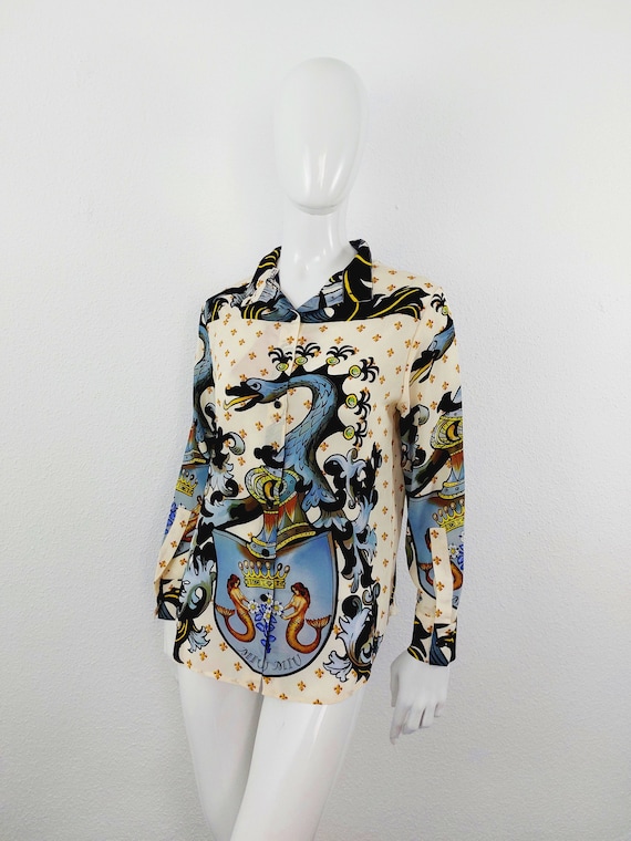 Miu Miu Swan Bird Mermaid Abstract Vintage 90