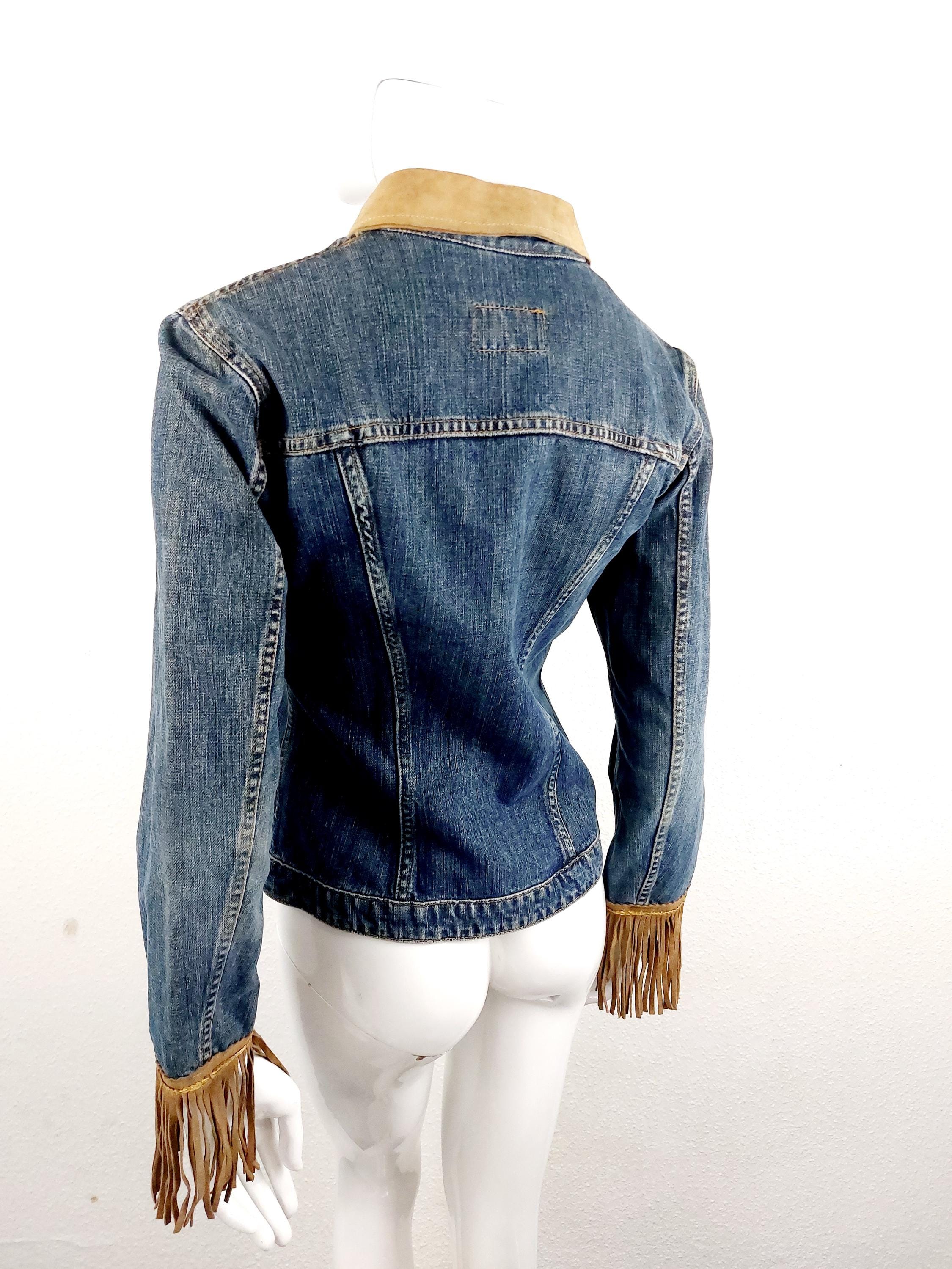 Vintage Dolce and Gabbana D&G Women Blue Lace up Leather Trims
