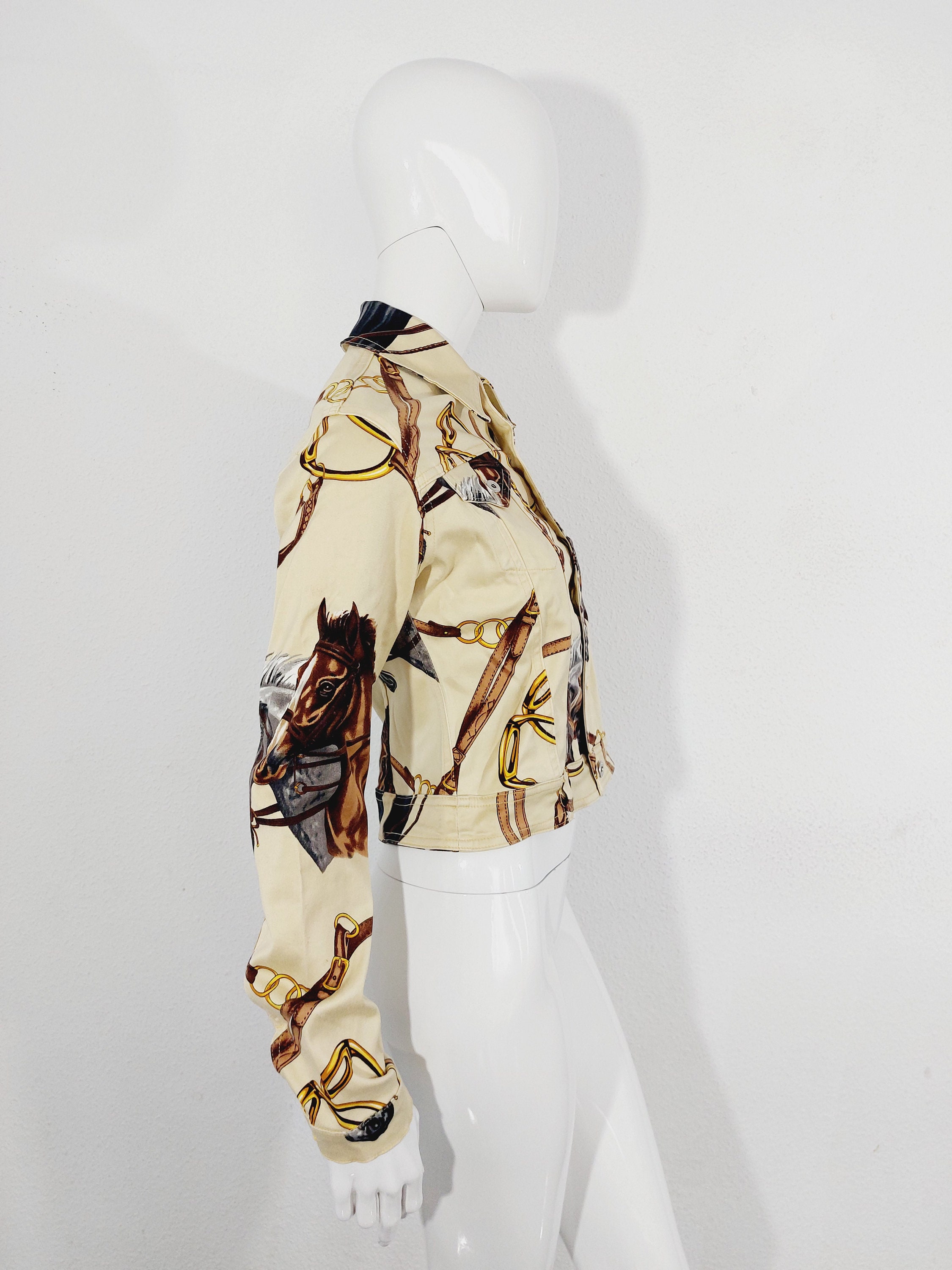 Rare Vintage 1990s Dolce and Gabbana D&G Equestrian Cowboy