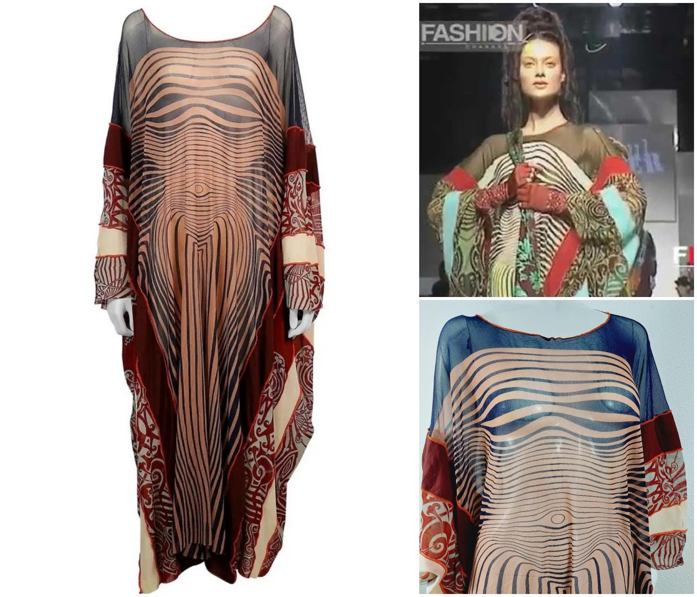 Jean Paul Gaultier SS 1996 Runway Mesh Body Optical Illusion Jean Paul Gaultier SS 1996 Runway Mesh Body Optical Illusion