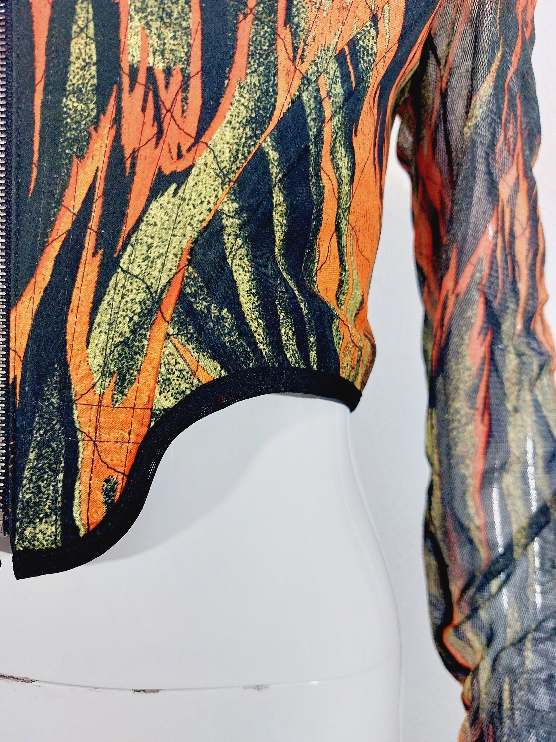 Vivienne Westwood|FASHION PROPS (63020301 02S001 FJ) Vivienne Westwood Portrait Flame Mesh Net Sleeves Euphoria