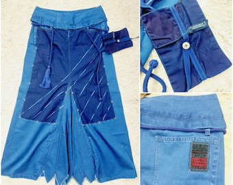 Jupe Longue En Jean Streetwear Marithé Et François Girbaud - Taille 36 - Occasion Très Bon état